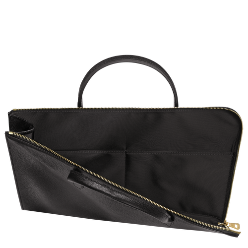 Le Foulonné S Briefcase , Black - Leather - View 5 of 5