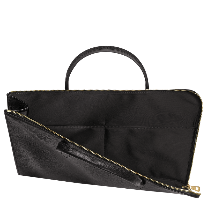 Le Foulonné S Briefcase , Black - Leather  - View 5 of 5