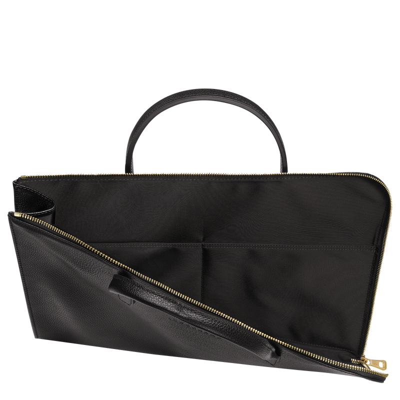 Le Foulonné S Briefcase , Black - Leather  - View 5 of  5