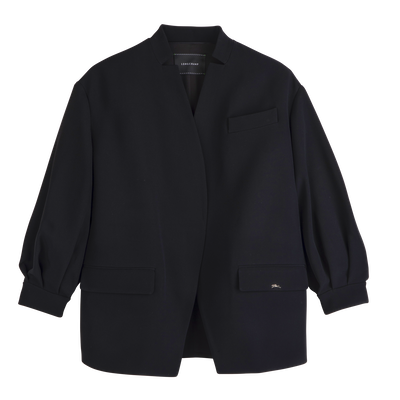 Veste , Cr&ecirc;pe - Noir