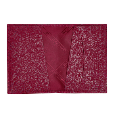 Le Foulonné Passport cover, Beetroot
