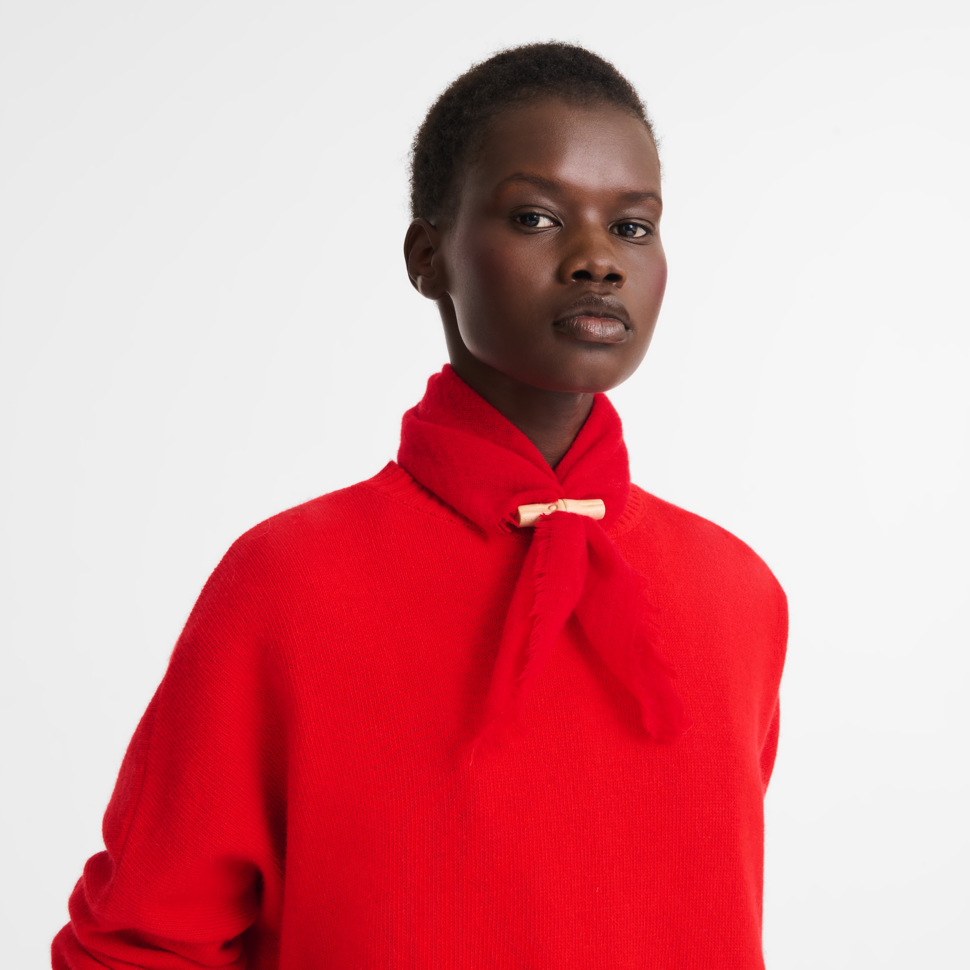 L'Hiver en douceur Stole, Red