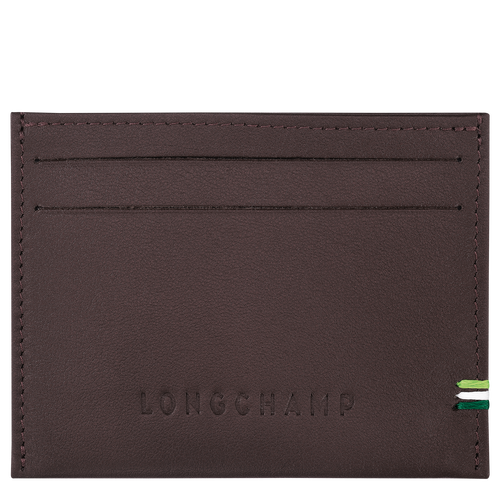 Longchamp sur Seine Card holder , Mocha - Leather - View 1 of 2