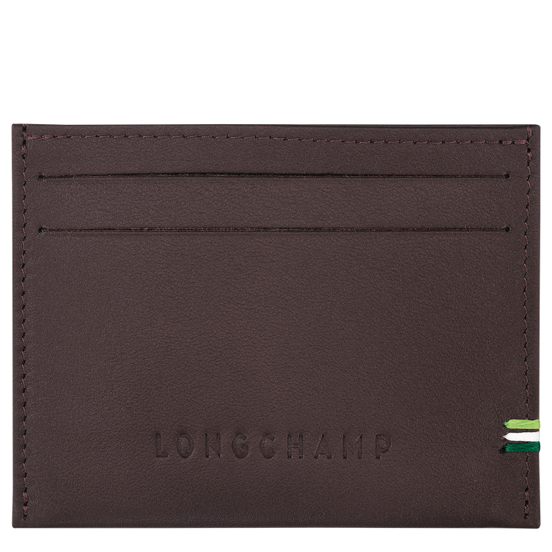 Longchamp sur Seine Card holder , Mocha - Leather  - View 1 of  2