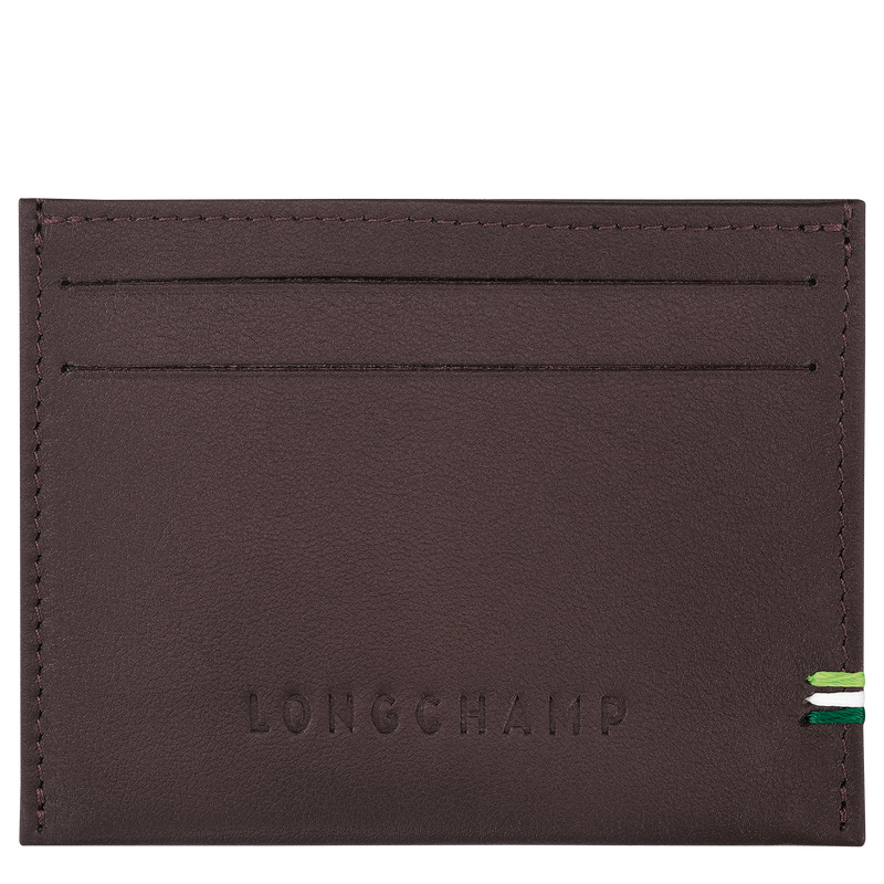 Longchamp sur Seine Card holder , Mocha - Leather  - View 1 of 2