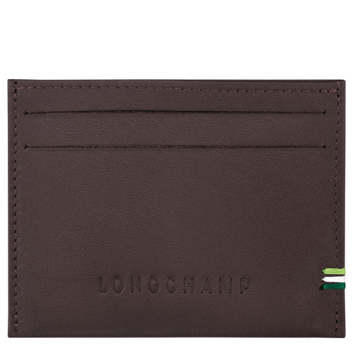 Longchamp sur Seine Card holder , Mocha - Leather - View 1 of  2