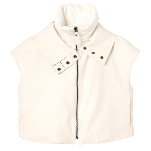 Fall-Winter 2022 Collection Sleeveless jacket, Ecru