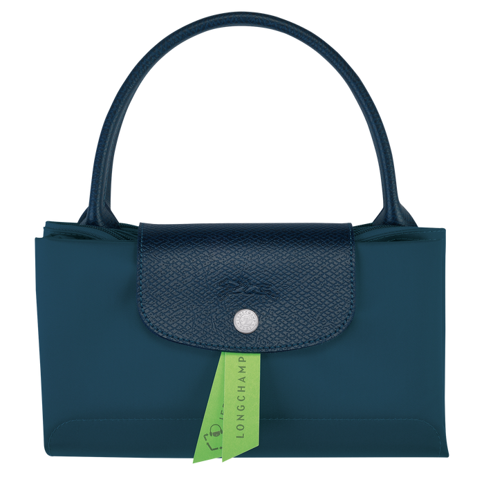 Le Pliage Green Top handle bag M, Ocean