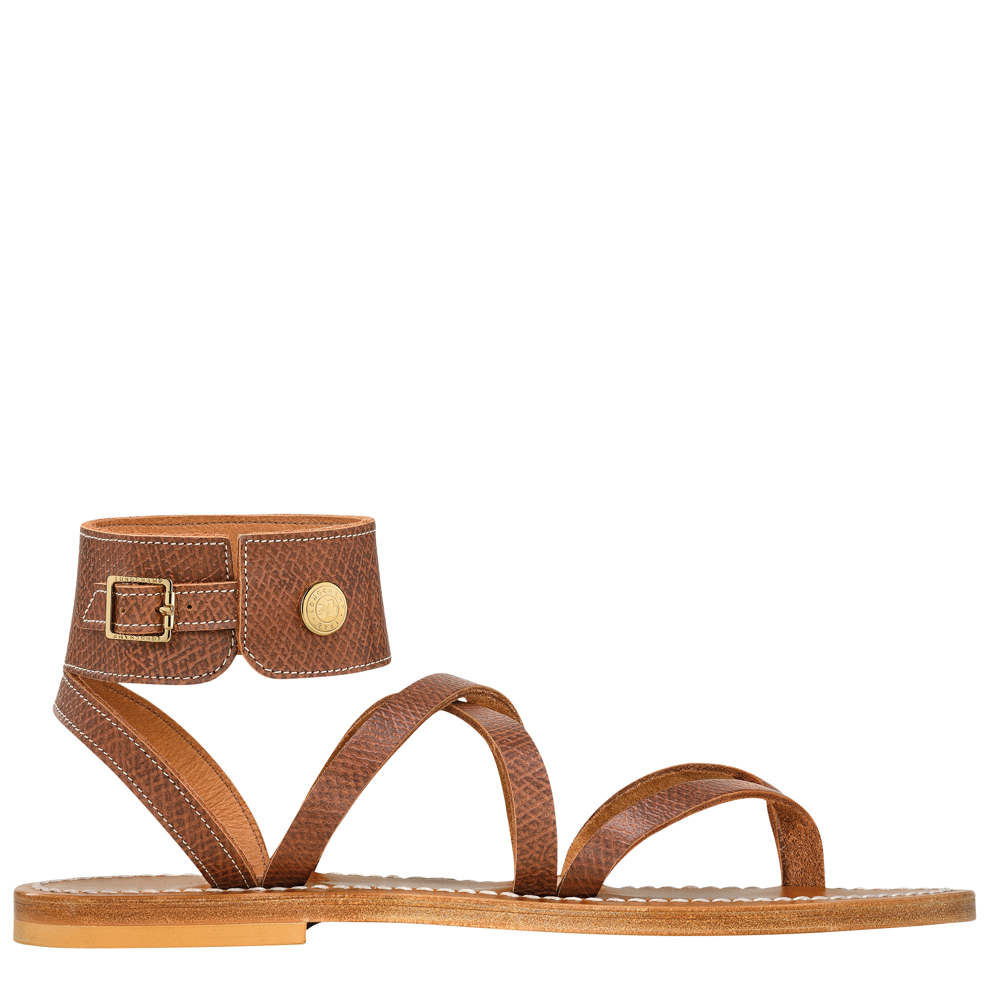Longchamp x K.Jacques Sandals, Brown