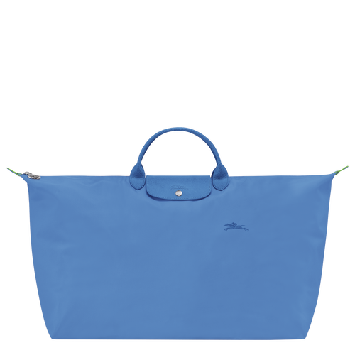 Reisetasche M Le Pliage Green , Recyceltes Canvas - Kornblumenblau - Ansicht 1 von 6