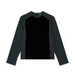 Blouse , Black - Velvet
