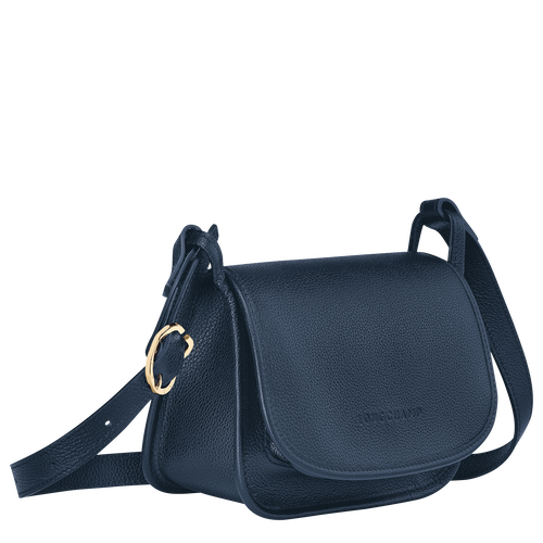 Le Foulonné S Crossbody bag , Navy - Leather - View 3 of 5