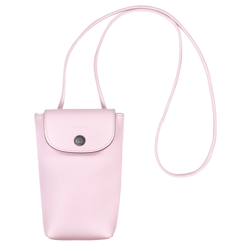 Le Pliage Xtra Phone case with leather lace , Petal Pink - Leather - View 1 of 4