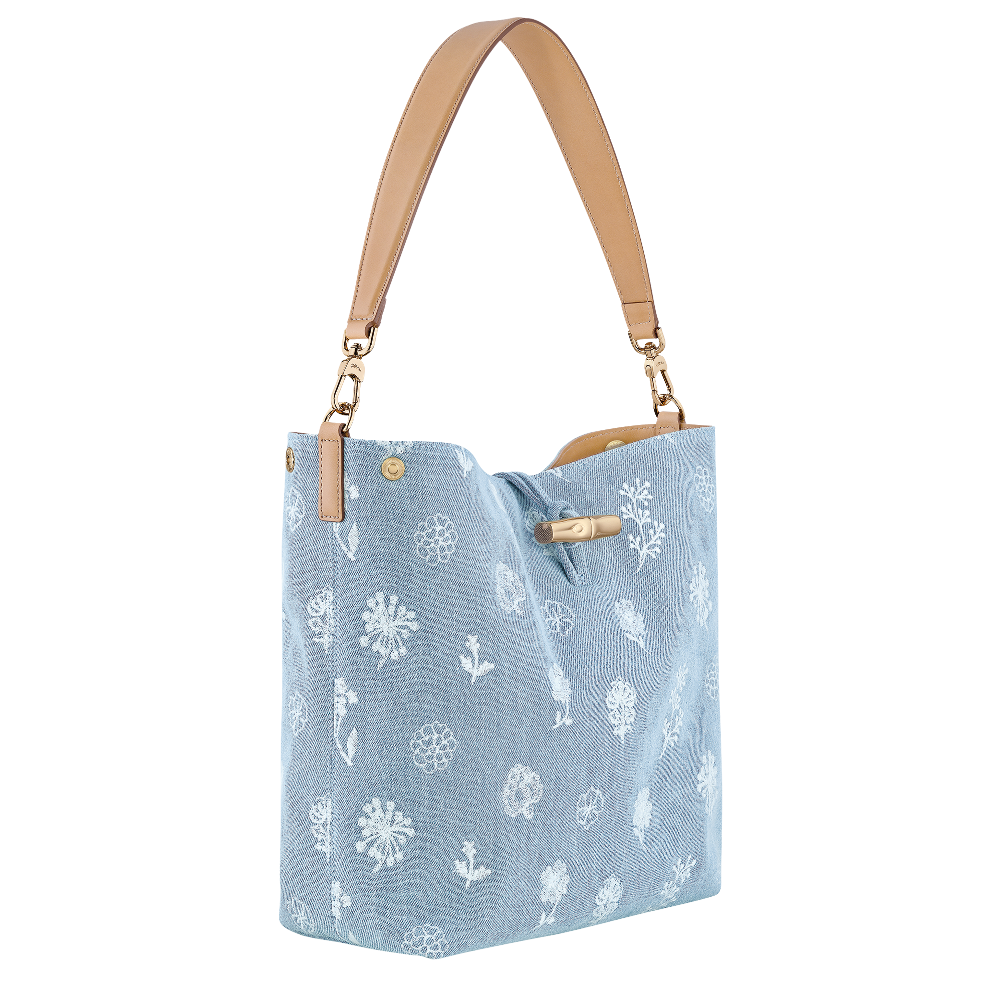 Hobo bag M, Sky Blue - View 3 of
5 - zoom in Le Roseau Hobo bag M, Sky Blue