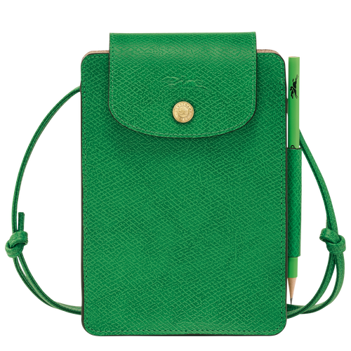 Épure XS Crossbody bag , Green - Leather - View 1 of  4