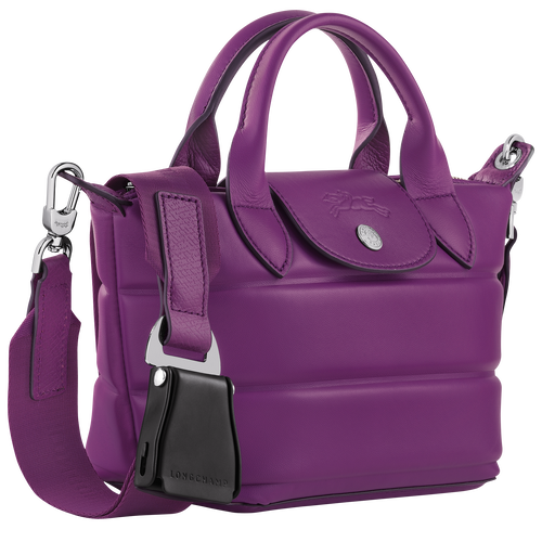 Le Pliage Xtra XS Handbag , Violet - Leather - View 3 of 6