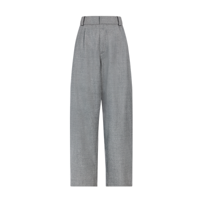 Trousers , Grey - Flannel