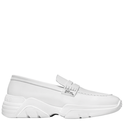 Au Sultan Loafer , White - Leather