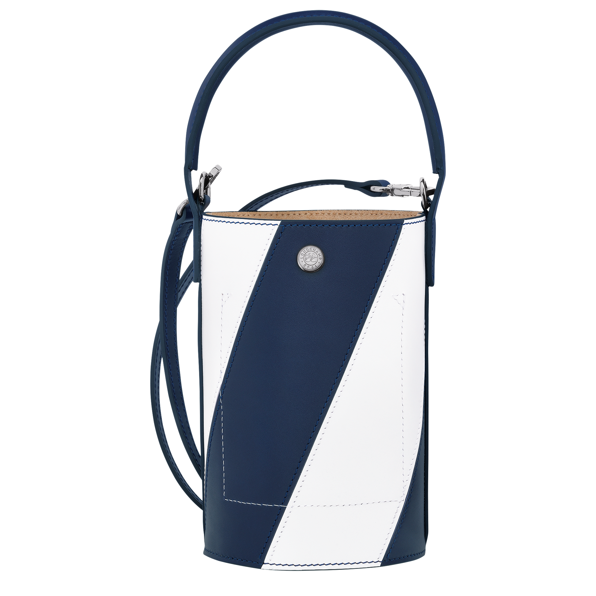 Épure Umhängetasche XS, Navy/Weiss