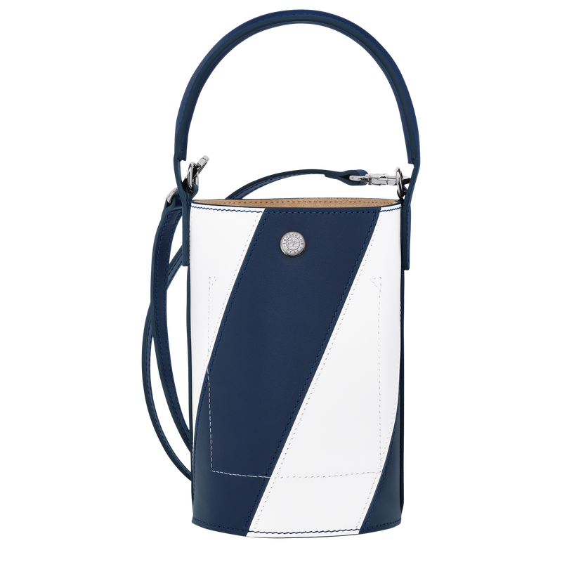 Umhängetasche XS Épure , Leder - Navy/Weiss  - Ansicht 3 von 4
