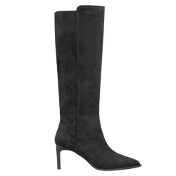 Elan Heel boots , Black - Leather