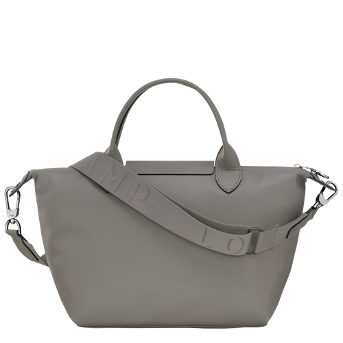 Borsa con manico S Le Pliage Xtra , Pelle - Tortora - View 4 of  6