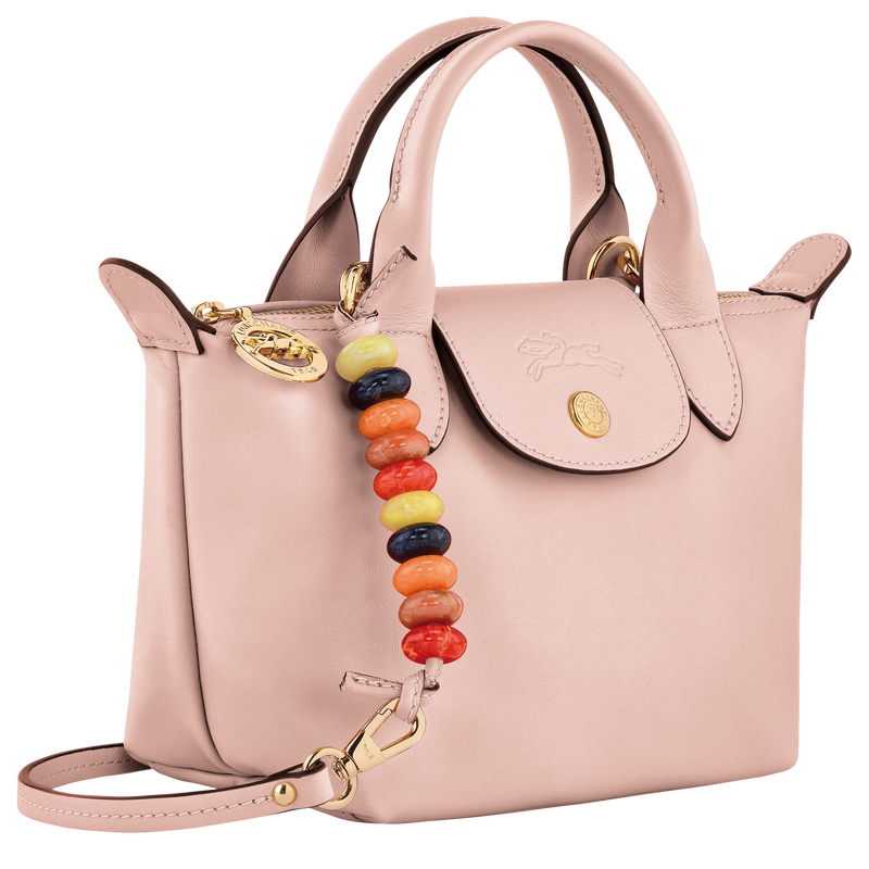 Le Pliage Xtra XS Handbag , Nude - Leather  - View 3 of  5