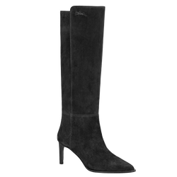 Botas com salto Elan , Pele - Preto