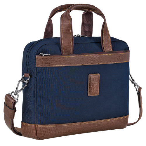 Boxford S Briefcase , Blue - Recycled canvas - View 3 of  5