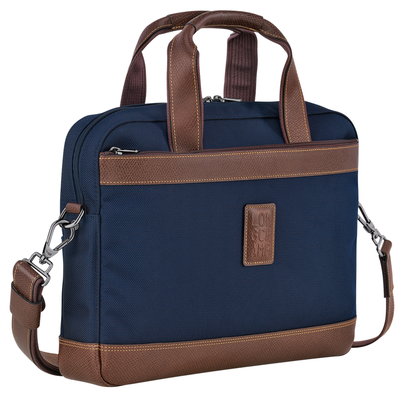 Boxford S Briefcase , Blue - Recycled canvas  - View 3 of  5