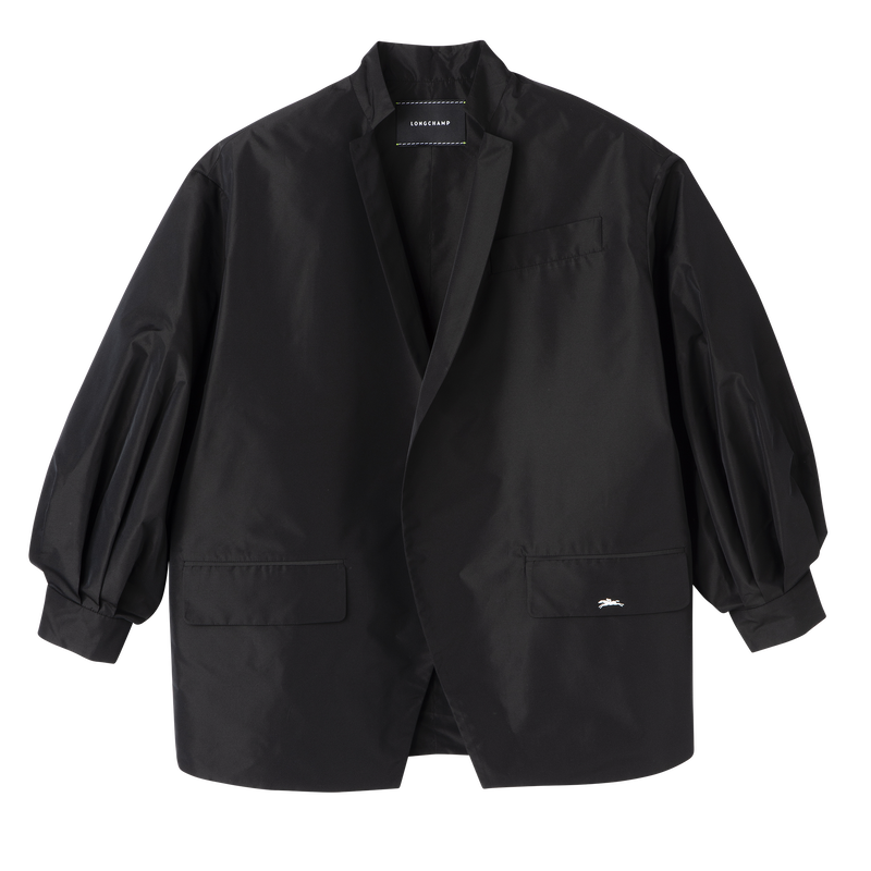 Kimono jacket , Black - Technical taffeta  - View 1 of  5