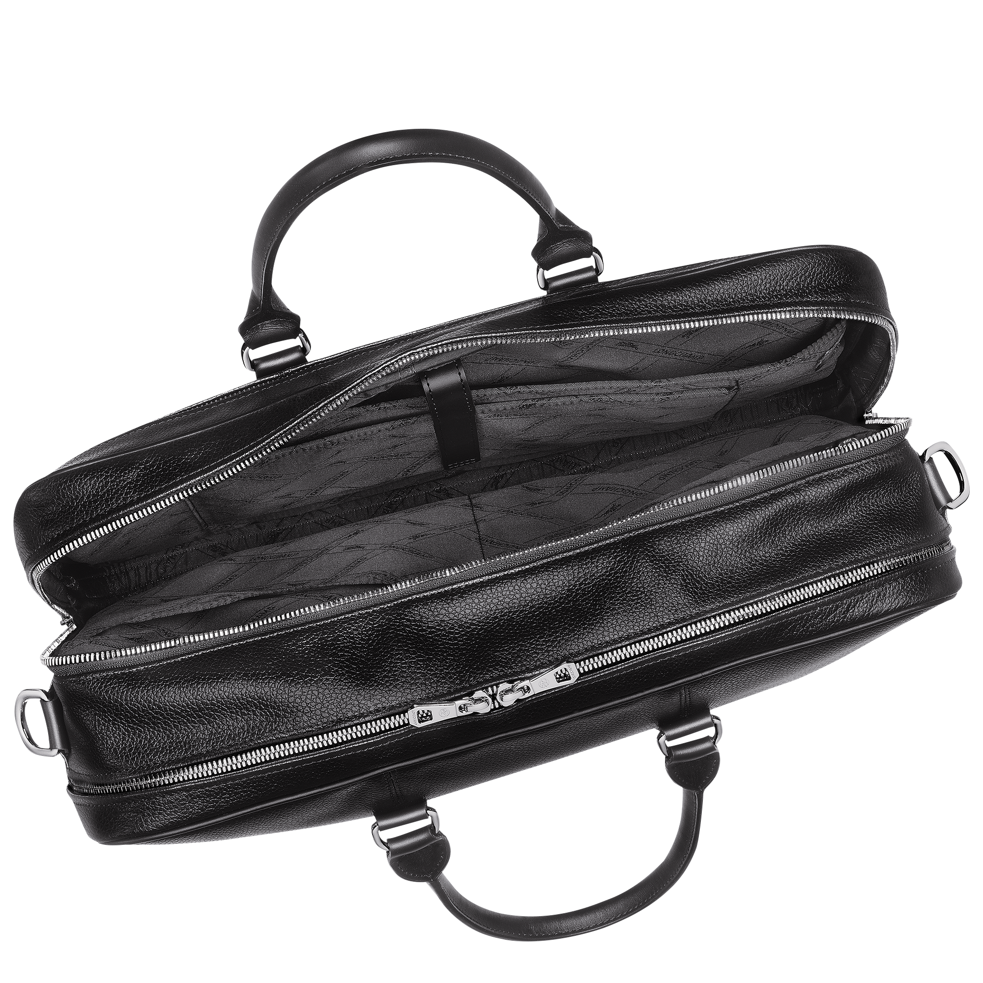 Le Foulonné Briefcase L, Black