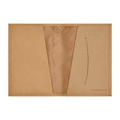 Le Foulonn&eacute; Passport cover, Biscuit