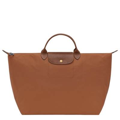 Sac de voyage L Le Pliage Original , Toile recycl&eacute;e - Cognac