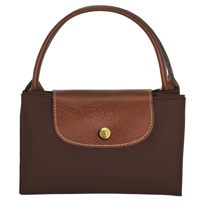 Le Pliage Original M Handbag , Ebony - Recycled canvas  - View 5 of 5