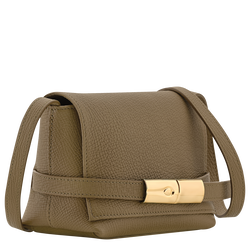 Le Smart S Crossbody bag , Olive - Leather