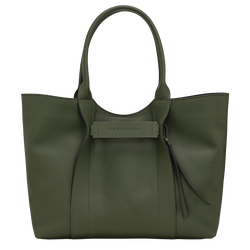 Mala de ombro L Longchamp 3D , Pele - Caqui