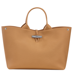Le Roseau L Handbag , Walnut - Leather