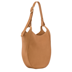 Le Foulonn&eacute; L Hobo bag , Pecan - Leather