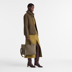 Le Foulonné S Briefcase , Caper - Leather