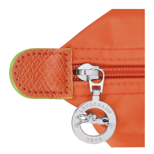 Le Pliage Green 手提包 S , 橘紅色 - 再生帆布 - 查看 5 6