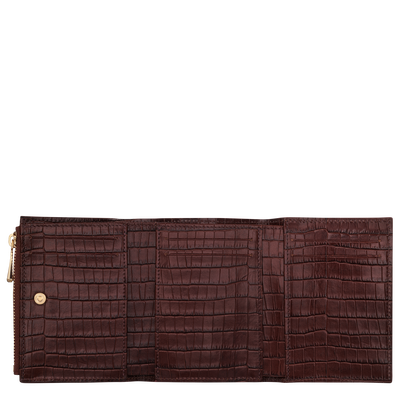 Longchamp Pocket Compact wallet, Mocha