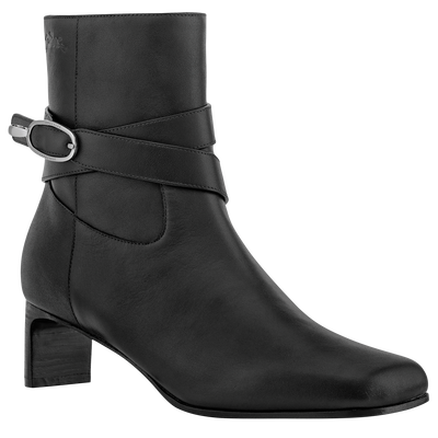 Stiefeletten mit Absatz La Cavali&egrave;re , Leder - Schwarz