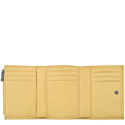 Brieftasche im Kompaktformat Roseau Essential , Leder - Weizengelb