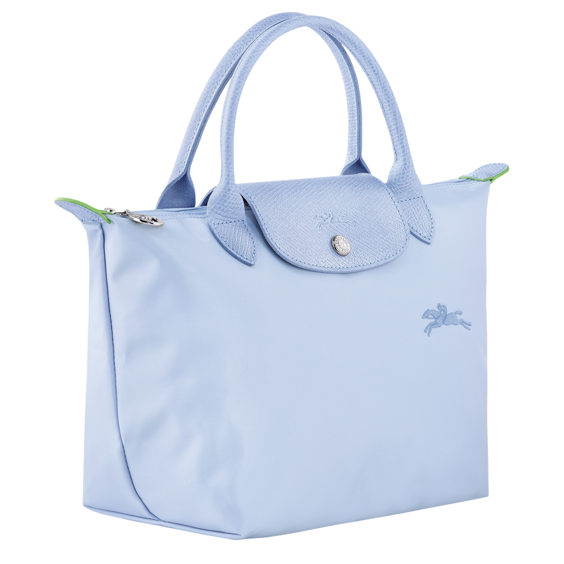 Sac à main S Le Pliage Green , Toile recyclée - Ciel  - Vue 3 de 6