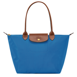 Le Pliage 原創系列 肩揹袋 M , 鈷藍色 - 再生帆布