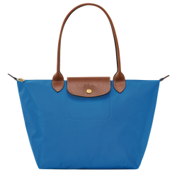 Le Pliage 原創系列 肩揹袋 M , 鈷藍色 - 再生帆布