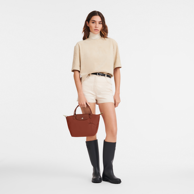 Le Pliage Green 手提包 S, 栗子色