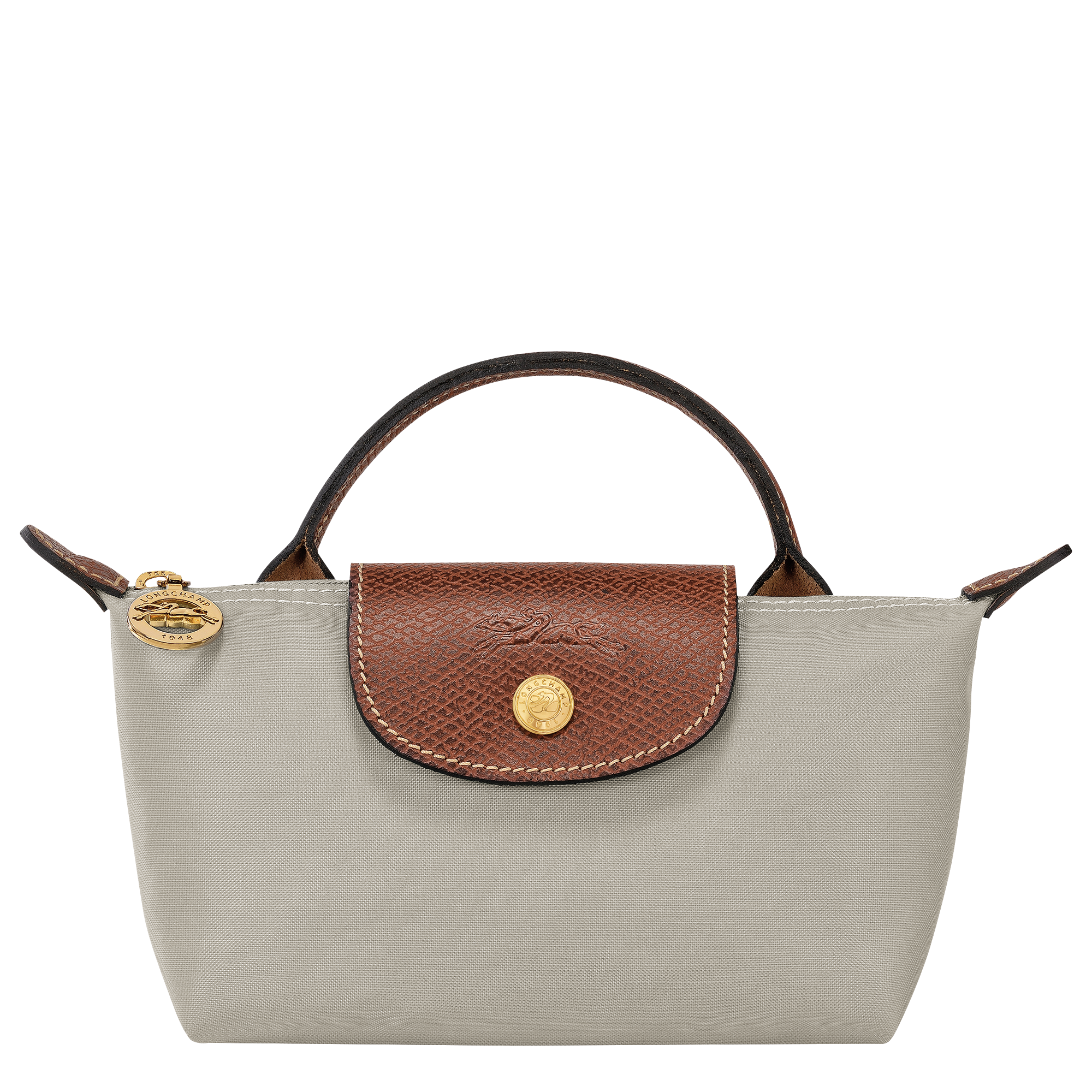 Le Pliage Original Pochette con manico,  Grigio Verde