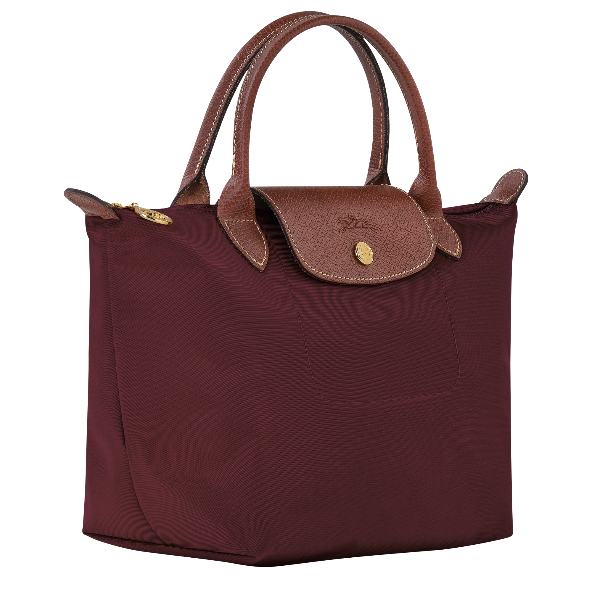 Handbag S, Burgundy - View 3 of
7 - zoom in Le Pliage Original Handbag S, Burgundy